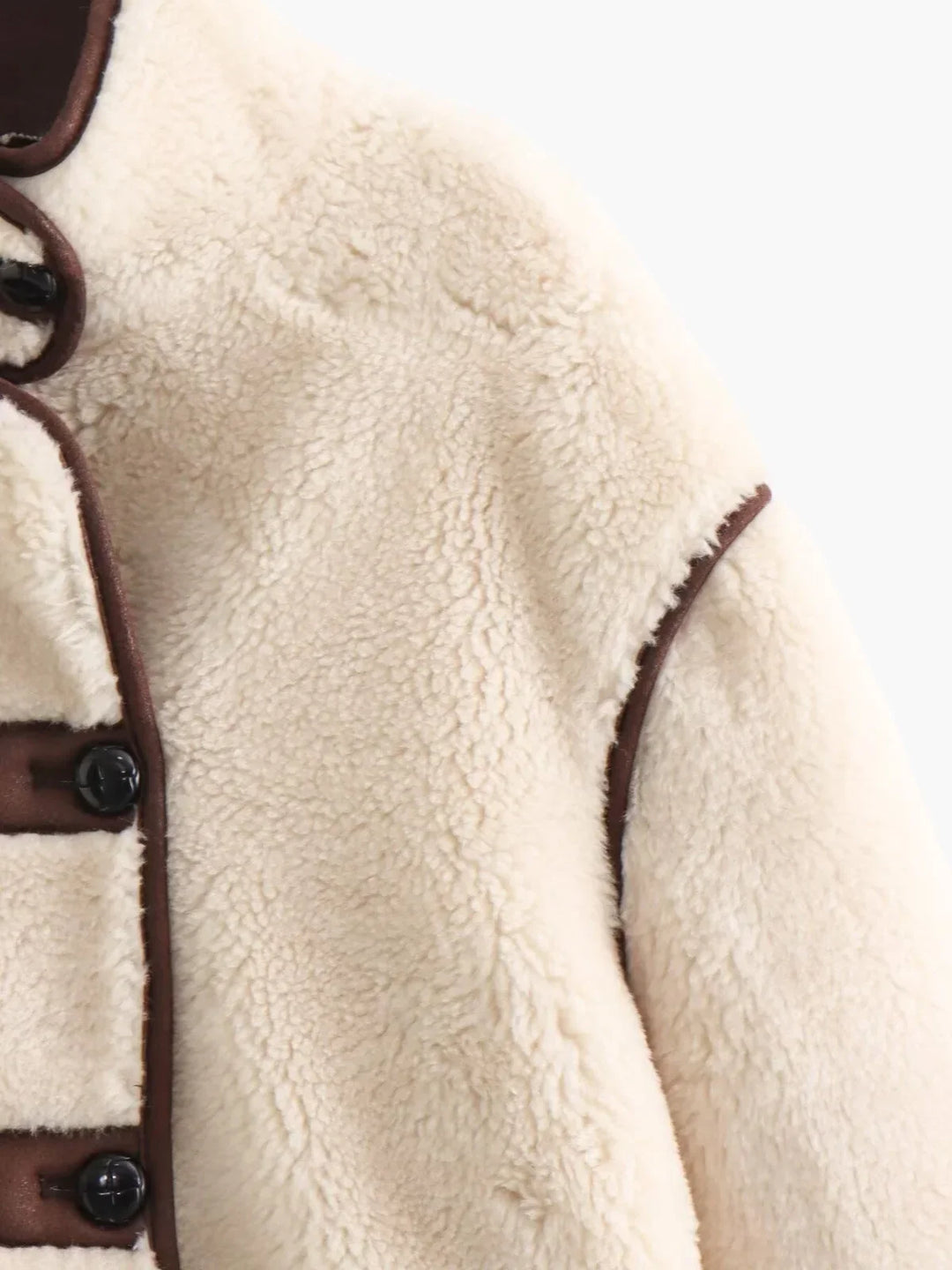 Amarae | Shearling Stand Collar Jacket