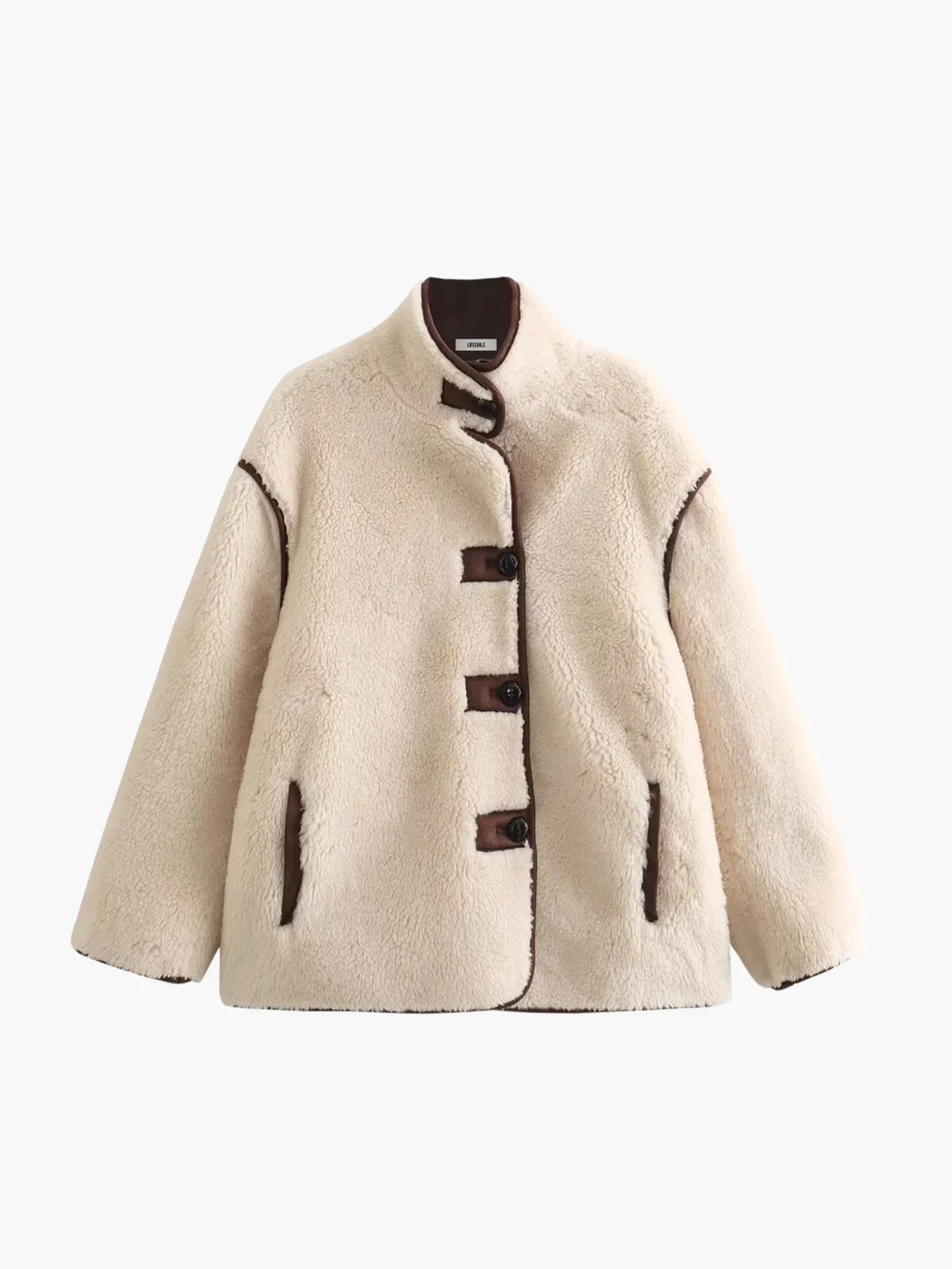 Amarae | Shearling Stand Collar Jacket