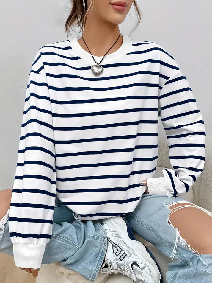 Amarae | Striped Sweatshirt for Women