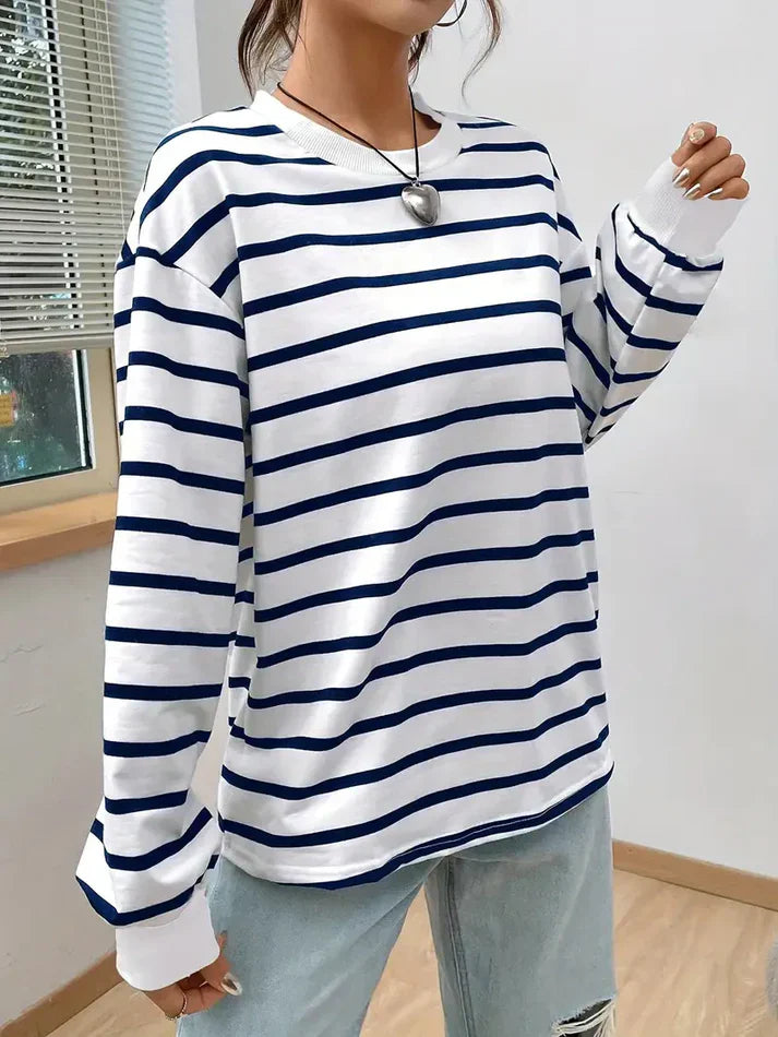 Amarae | Striped Sweatshirt for Women