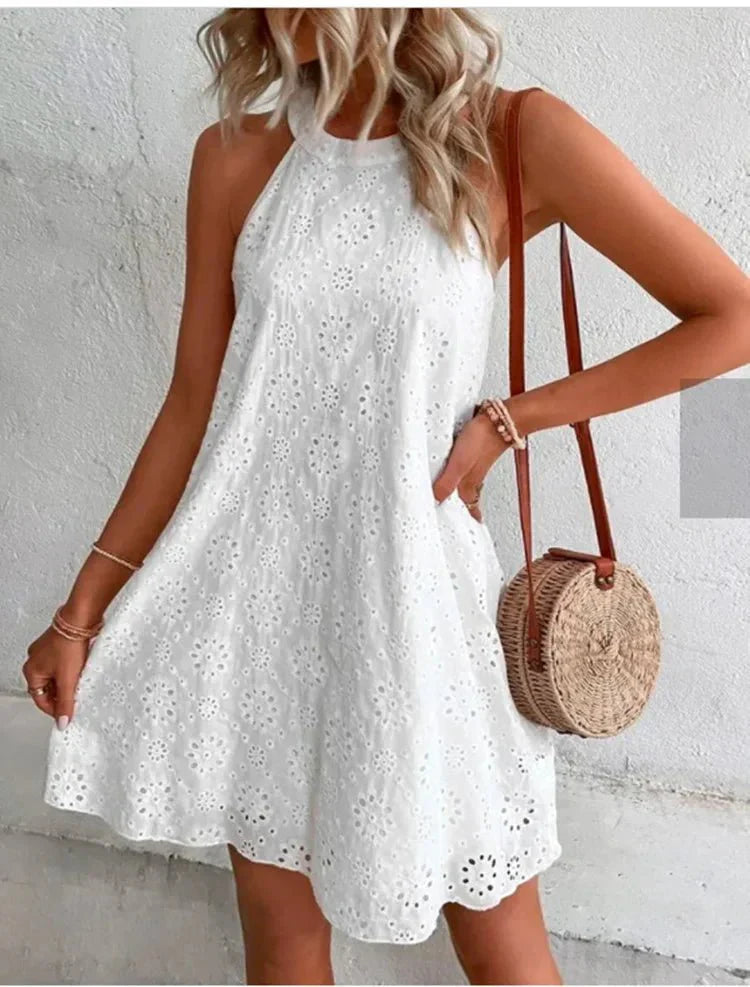 Lune London | Lässig Mini Kleid Ärmellos