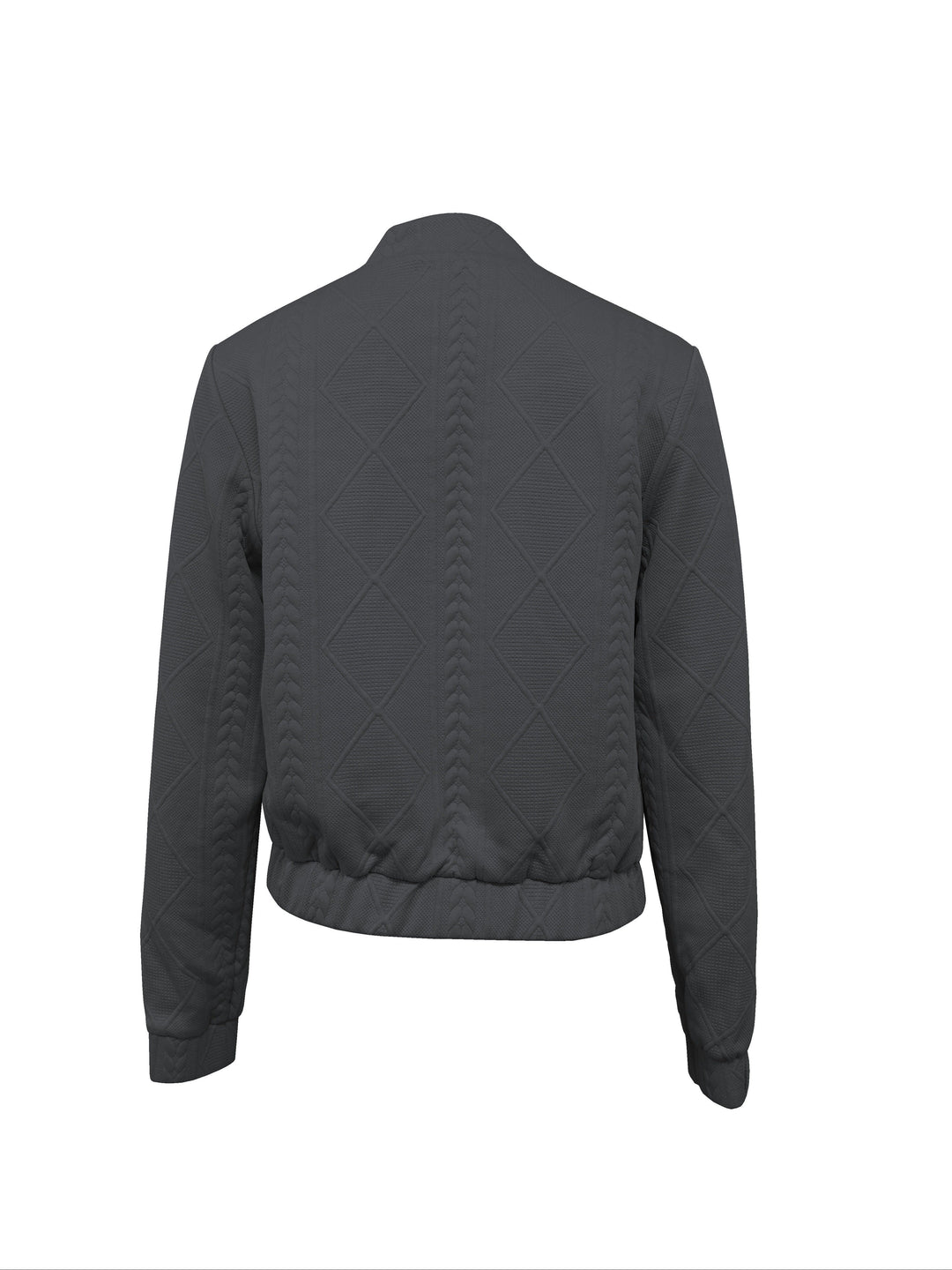 Amarae | Casual bomber jacket with solid color texture