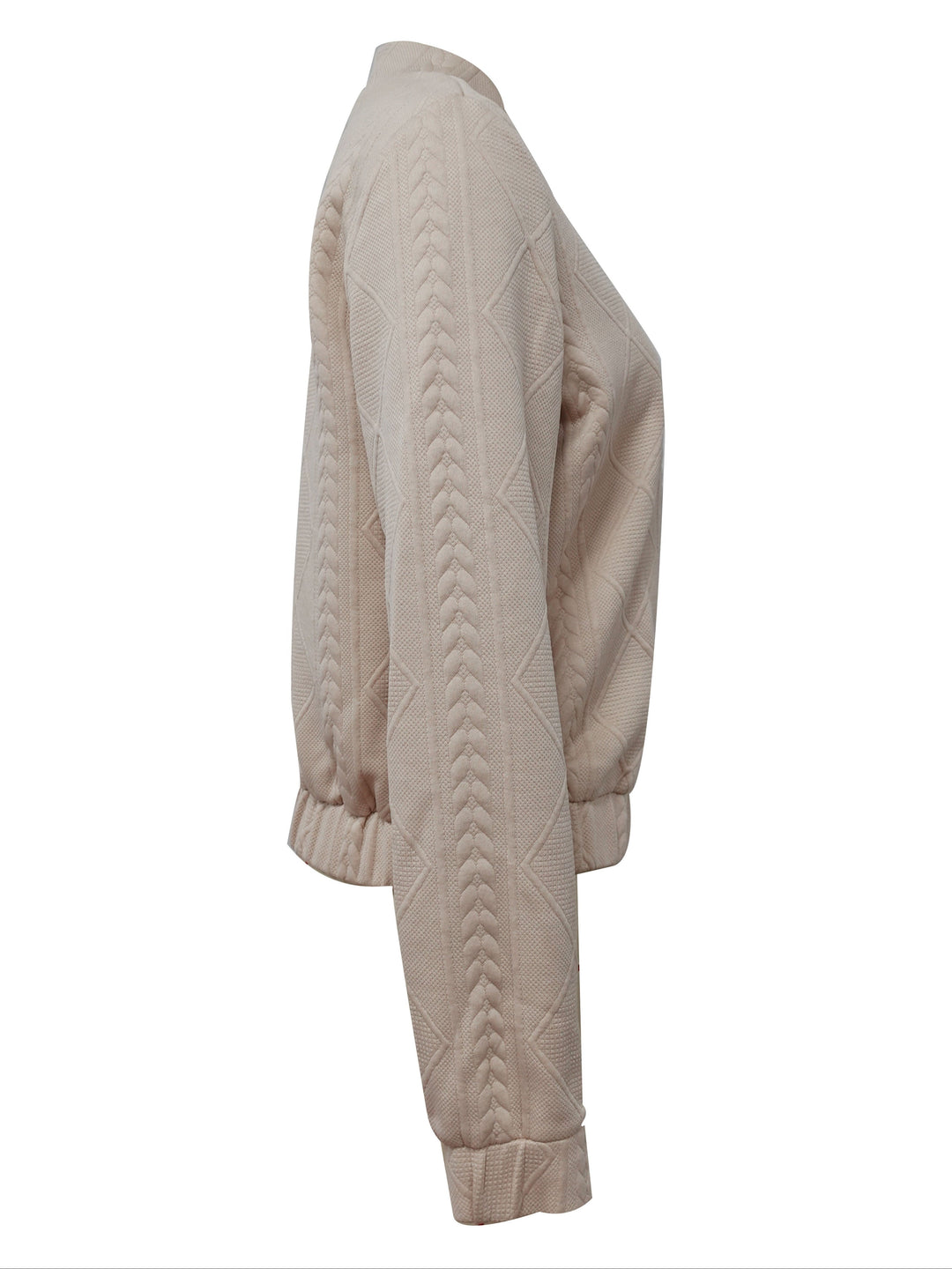 Amarae | Casual bomber jacket with solid color texture