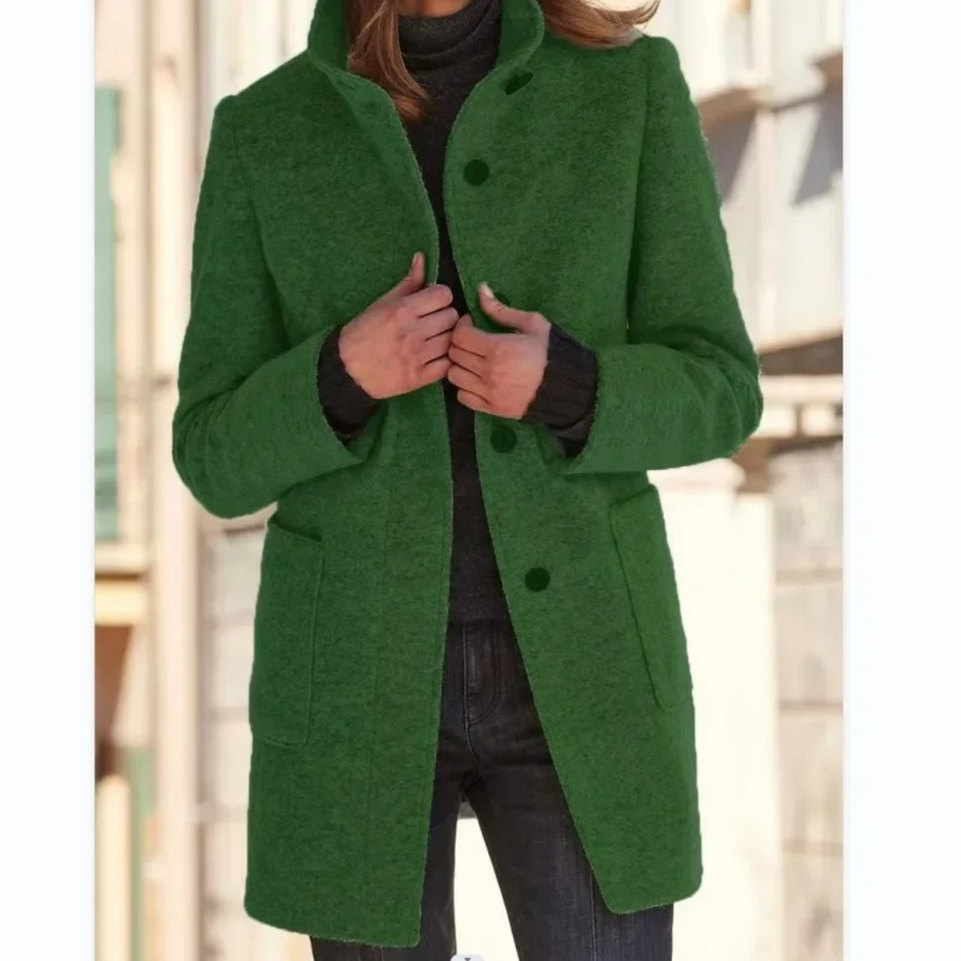 Lune London | Windproof women's coat with stand-up collar