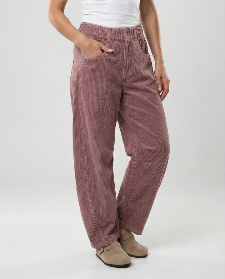 Ladies Cord Pants Ladies Wide High Waist