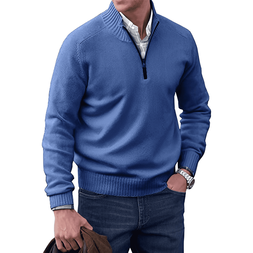 Lune London | Luxurious Cashmere Zip-Up Men's Sweater