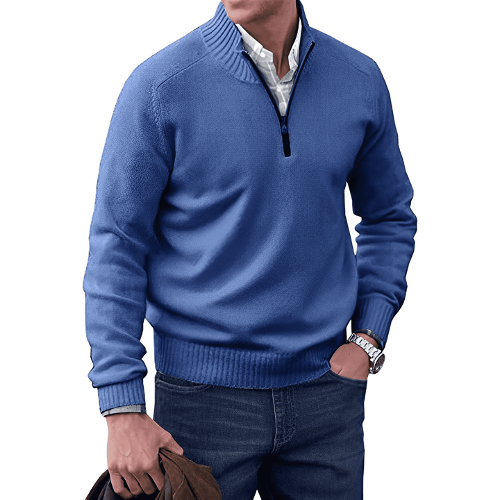 Lune London | Luxurious Cashmere Zip-Up Men's Sweater