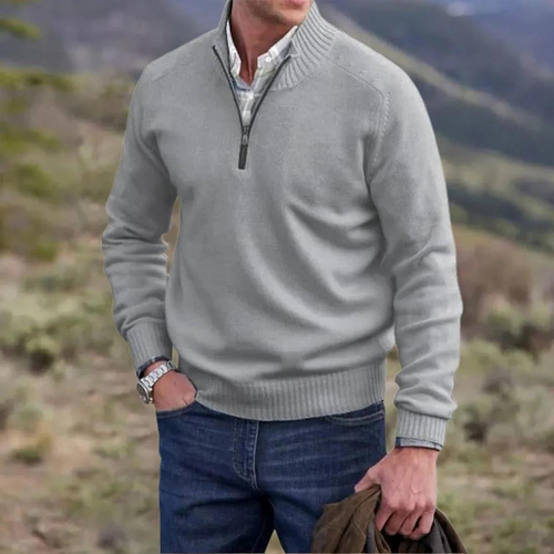 Amarae | Luxurious Cashmere Zip-Up Men's Sweater