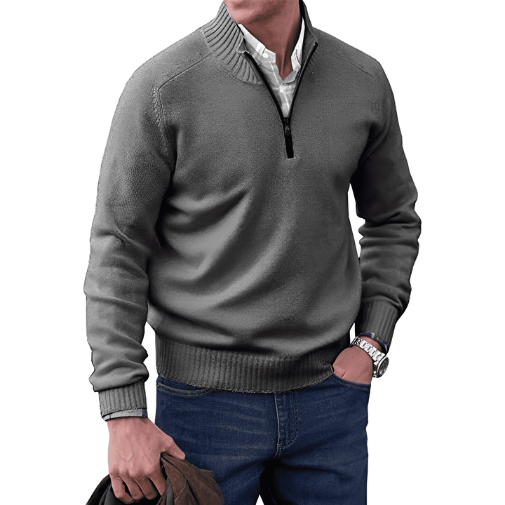 Lune London | Luxurious Cashmere Zip-Up Men's Sweater