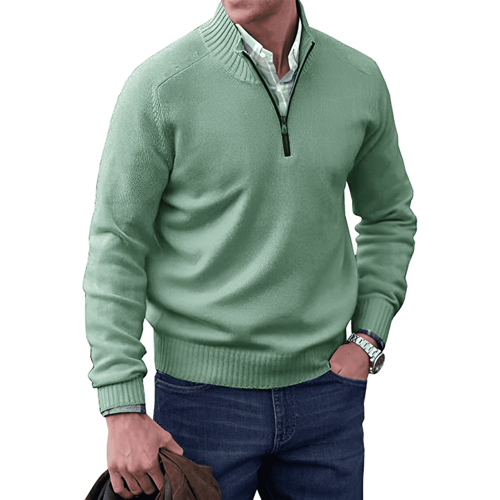 Lune London | Luxurious Cashmere Zip-Up Men's Sweater
