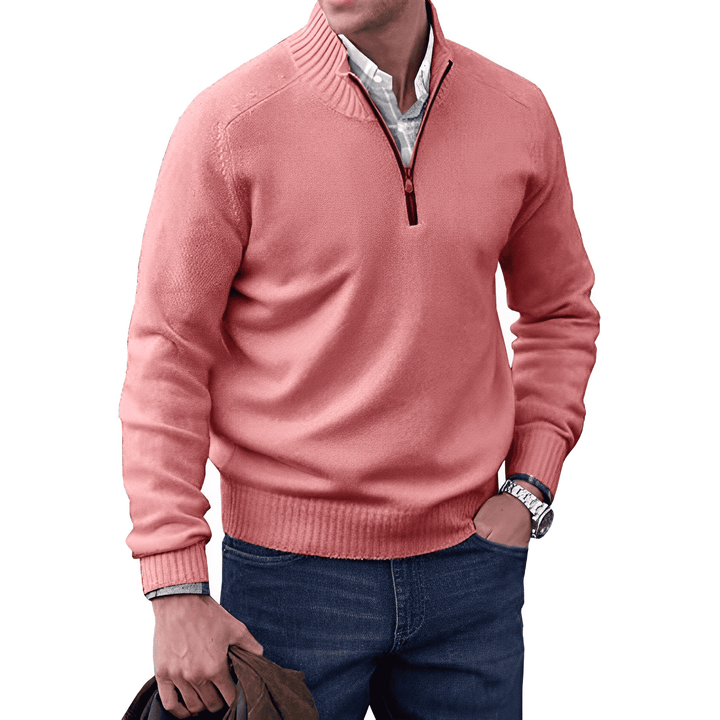 Lune London | Luxurious Cashmere Zip-Up Men's Sweater