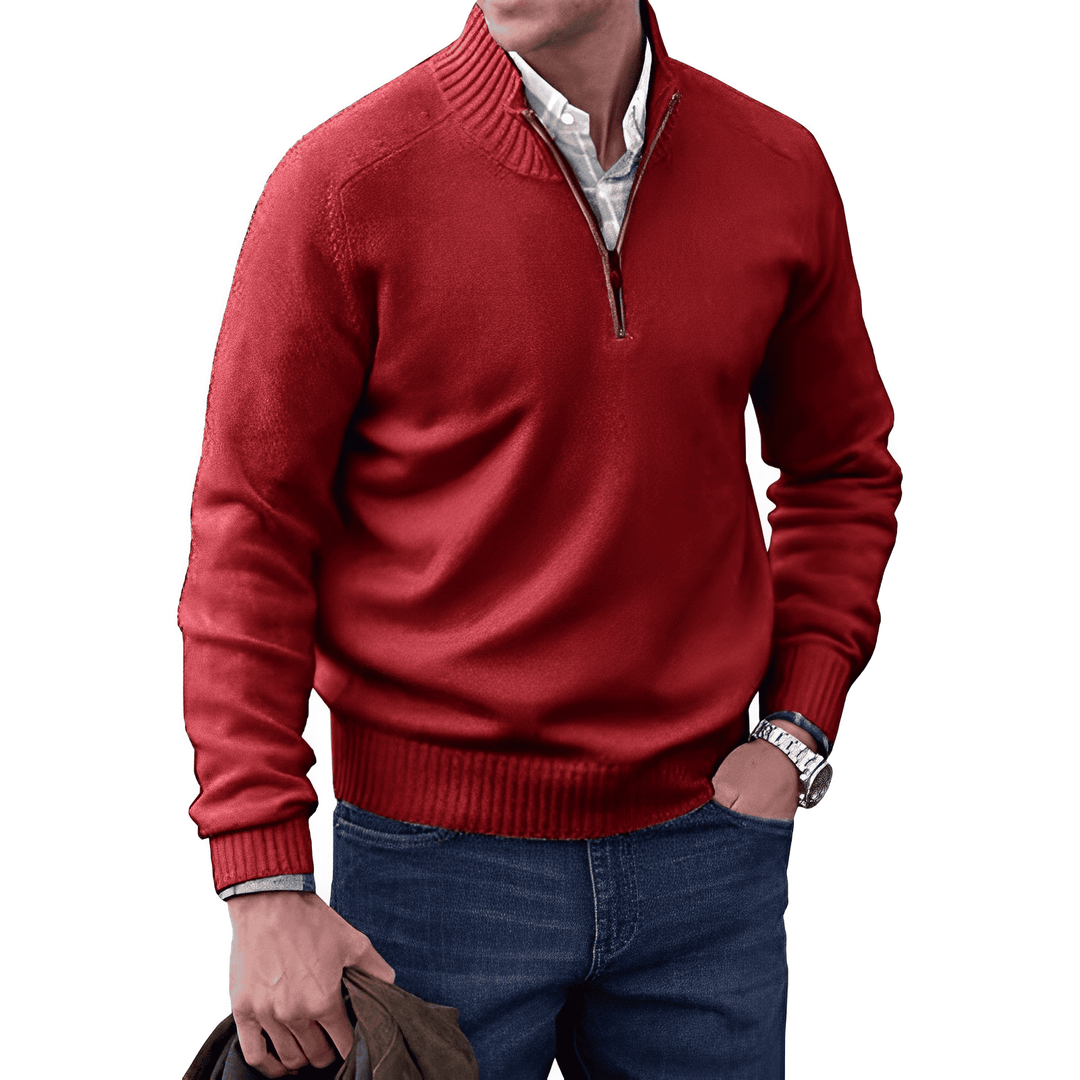 Lune London | Luxurious Cashmere Zip-Up Men's Sweater