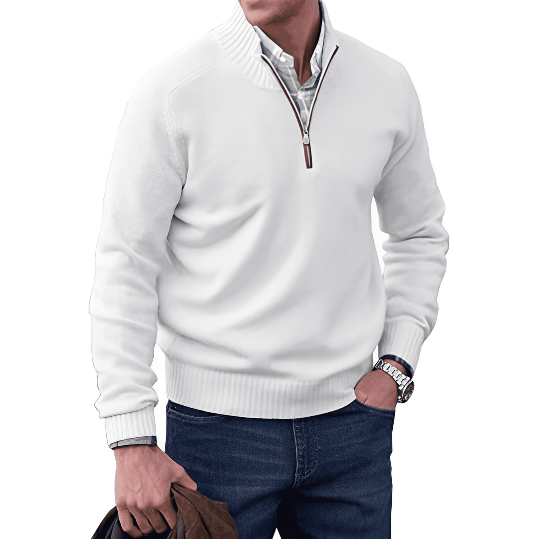 Lune London | Luxurious Cashmere Zip-Up Men's Sweater