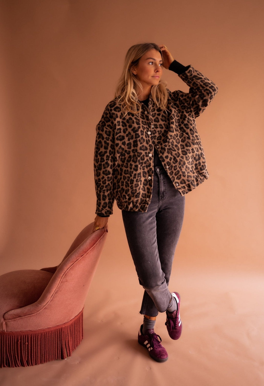 Amarae | Jacket with leopard pattern