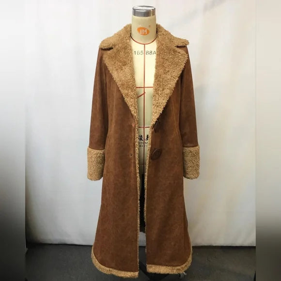 Women’s Suede Trench Coat with Practical Pockets & Timeless Design | Lune London