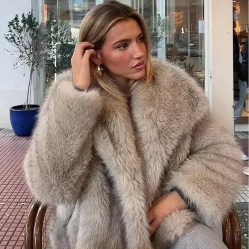 Amarae | Warm Faux Fur Coat for Women