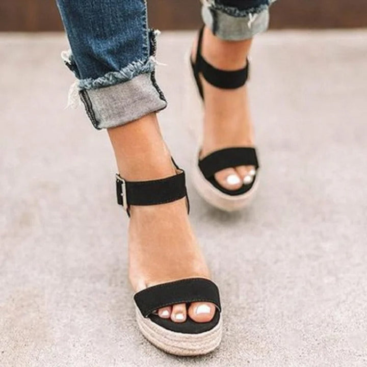 Lune London | Sandals with Open Toe and Ankle Strap