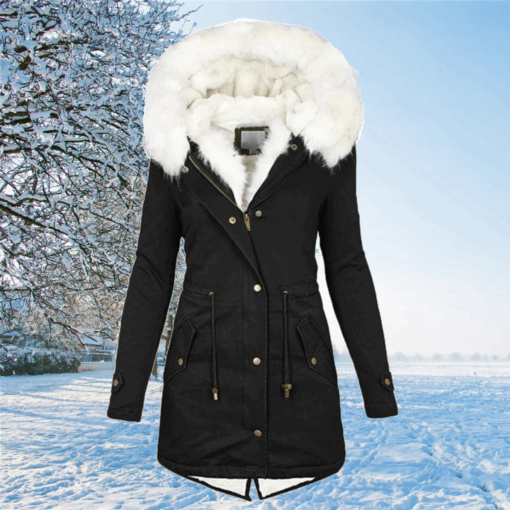 Amarae | The new parka jacket with hood and fur lining in oversized size