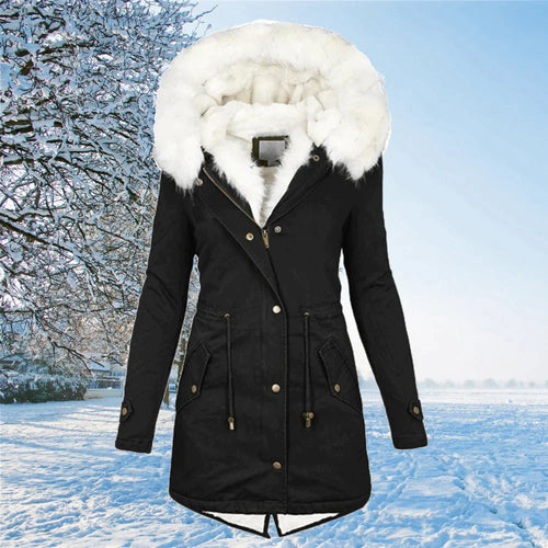 Amarae | The new hooded parka with fur lining plus size