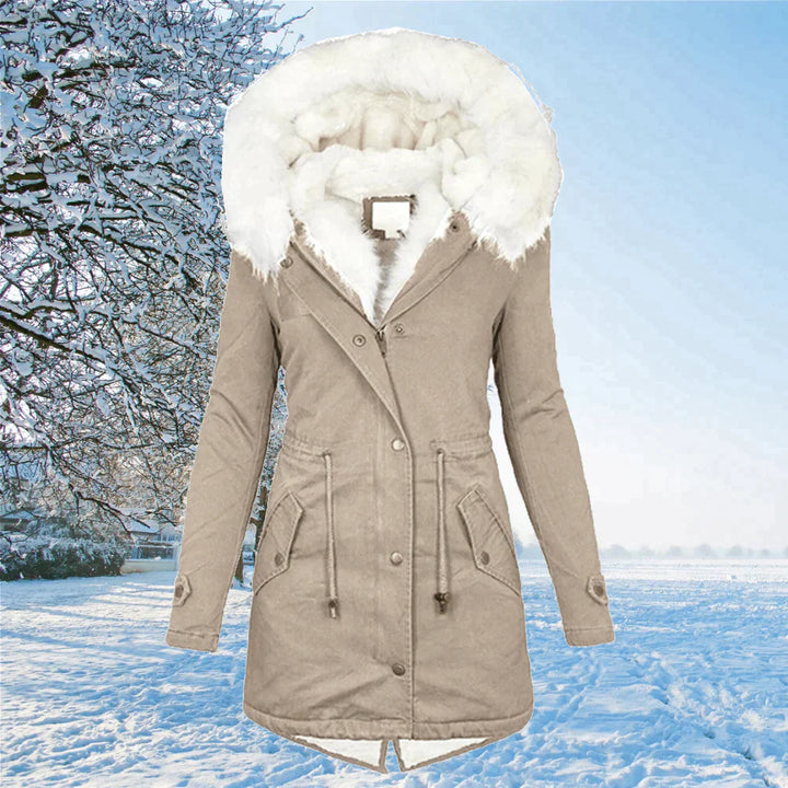 Amarae | The new parka jacket with hood and fur lining in oversized size