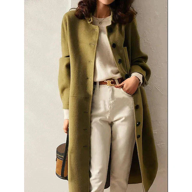 Lune London | Coat - Long elegant silhouette - Wide lapel - Comfortable casual fit