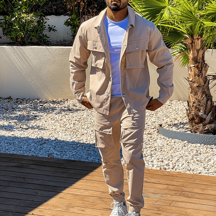 Lune London | Two-piece Men's Cargo Suit Men's Cargo Pants & Shirt Trendy