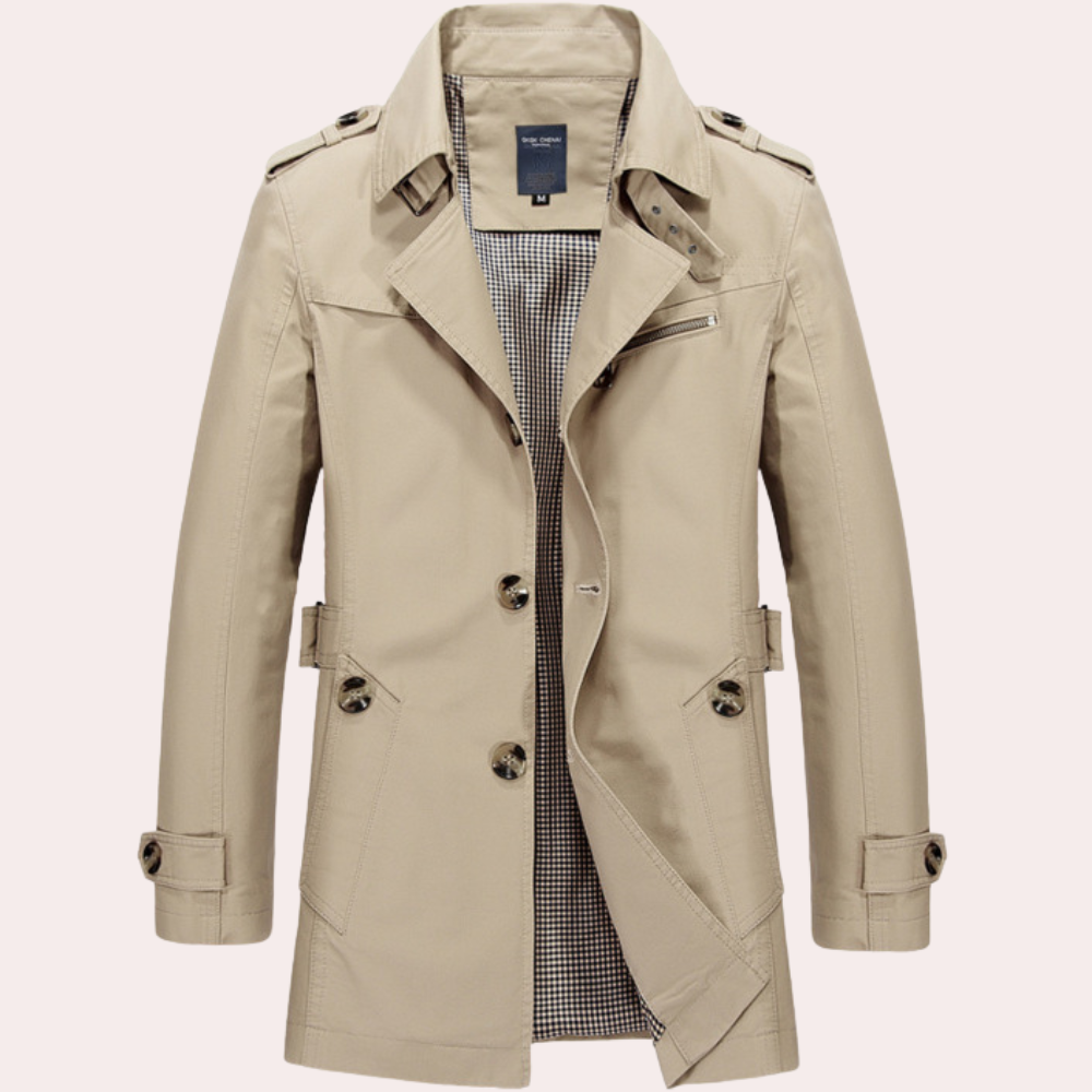 Lune London | Trench coat for men - Stylish and elegant spring jacket
