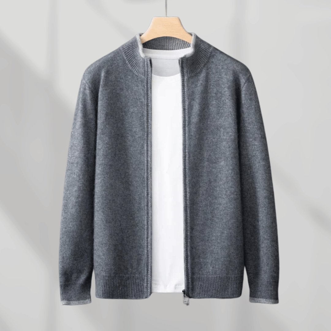 Lune London | Men's Cashmere Zip Jacket