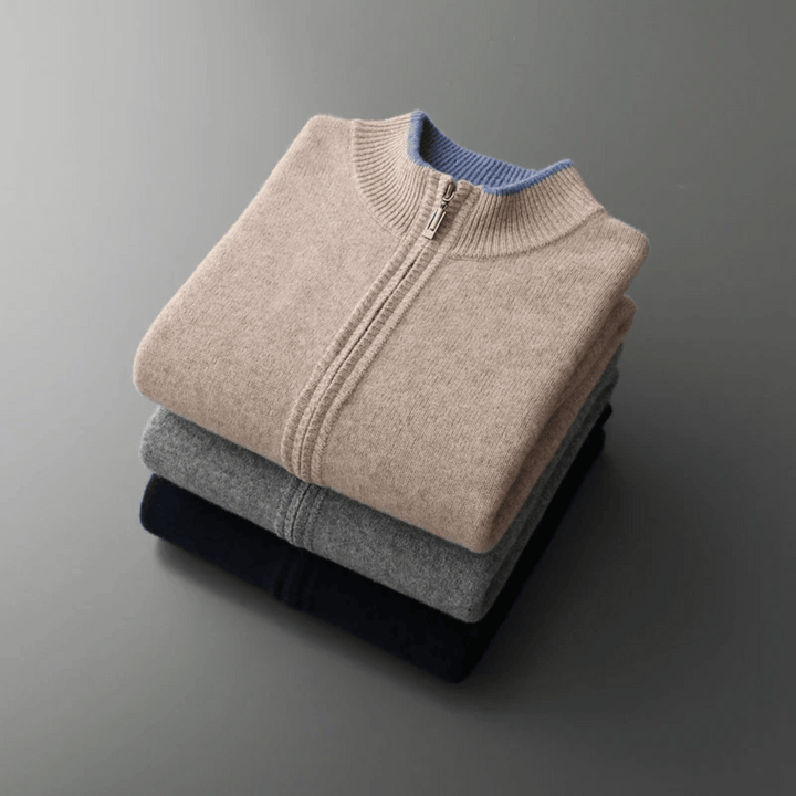 Lune London | Men's Cashmere Zip Jacket