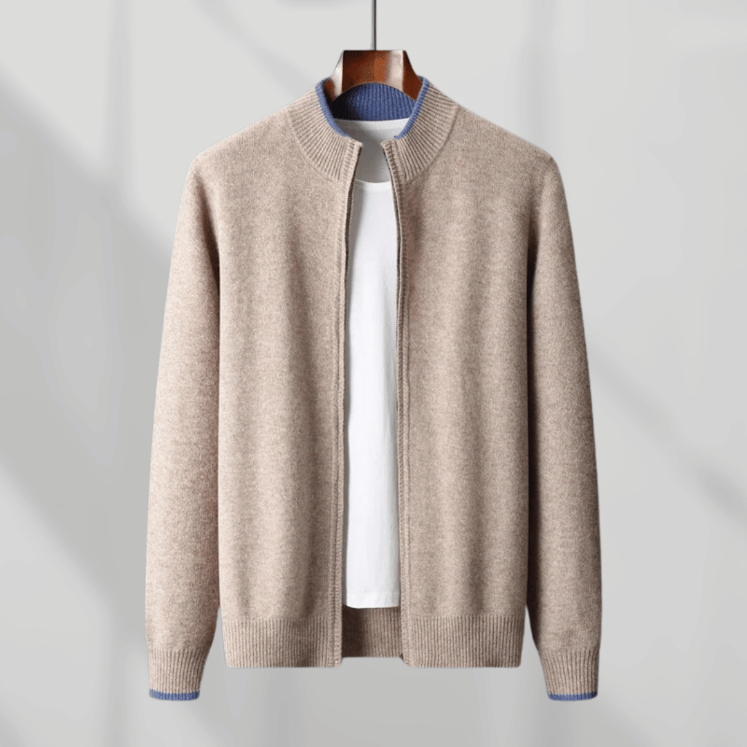 Lune London | Men's Cashmere Zip Jacket