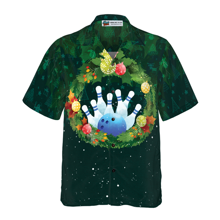 Lune London | Christmas Hawaiian Shirts for Men and Women, Button-Up Short Sleeve Hawaiian Shirt Christmas Crown
