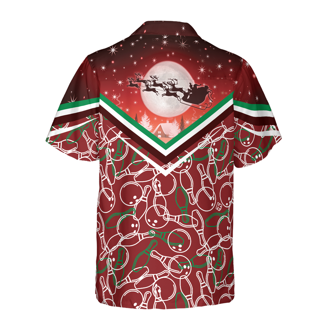 Lune London | Hyperfavor Christmas Hawaiian Shirts, short sleeve Christmas bowling pattern shirt, Christmas gift idea for men and women