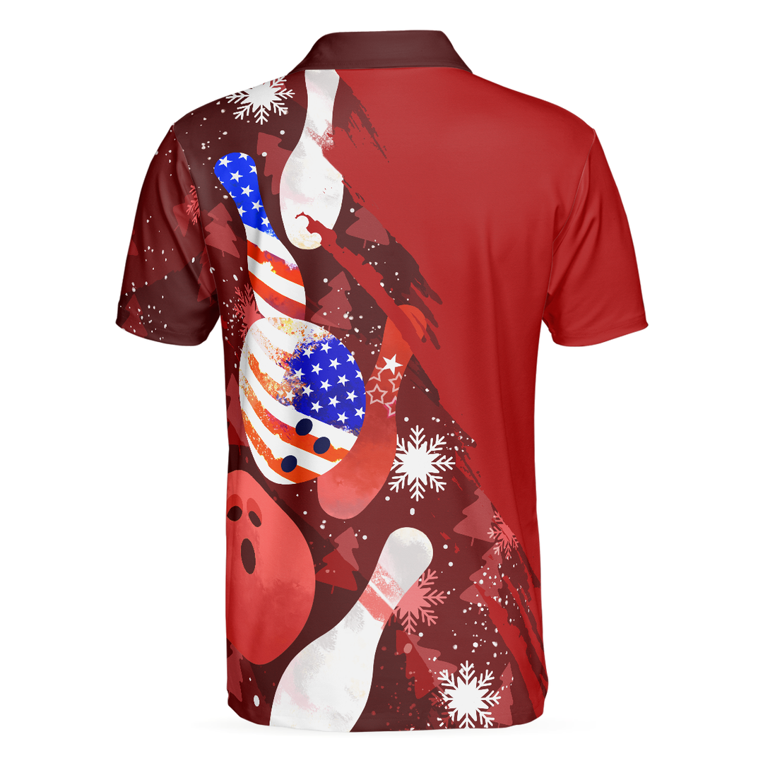 Lune London | American flag Christmas bowling ball and pins polos for men