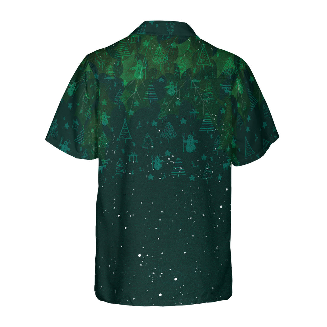 Lune London | Christmas Hawaiian Shirts for Men and Women, Button-Up Short Sleeve Hawaiian Shirt Christmas Crown