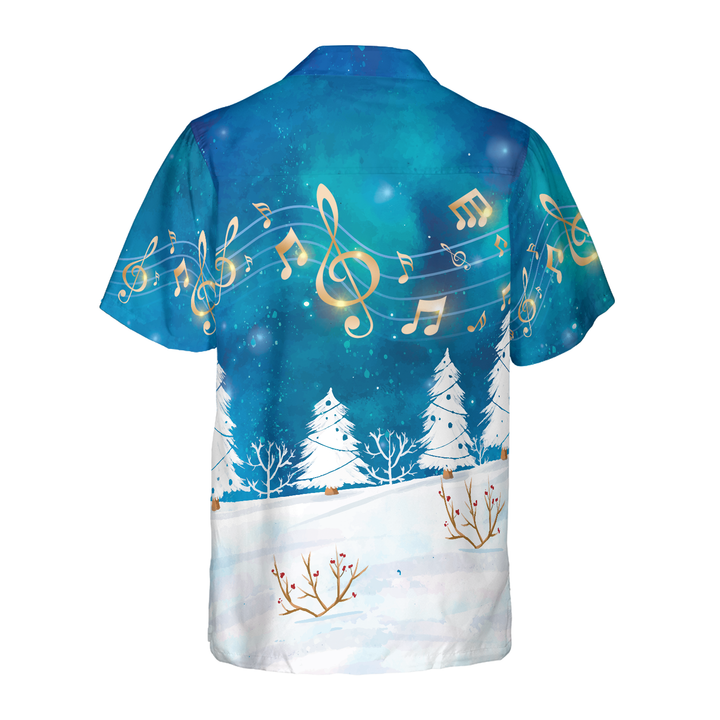 Lune London | Hyperfavor Christmas Hawaiian Shirts for Men and Women, Santa Sing Music Hawaiian Shirt with Short Sleeve Button Placket