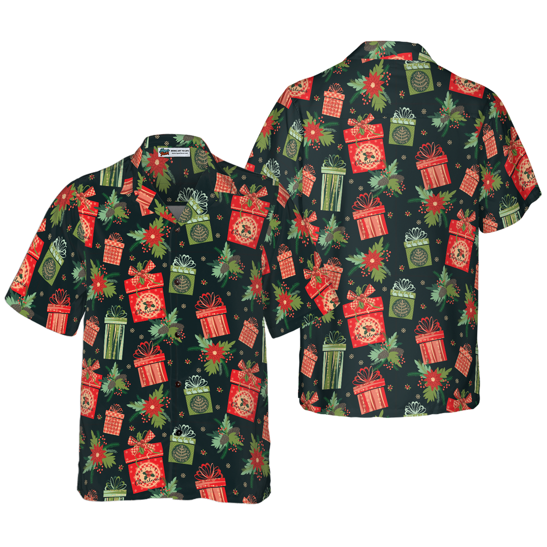 Lune London | Hyperfavor Christmas Hawaiian Shirts, Christmas Gift Print Short Sleeve Shirt, Christmas Gift Shirt Ideas for Men and Women