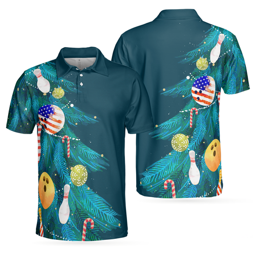 Amarae | Christmas tree decorations with bowling men's polos