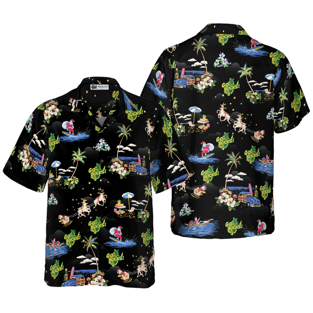 Lune London | Go Bucks Logo Christmas Hawaiian Shirt