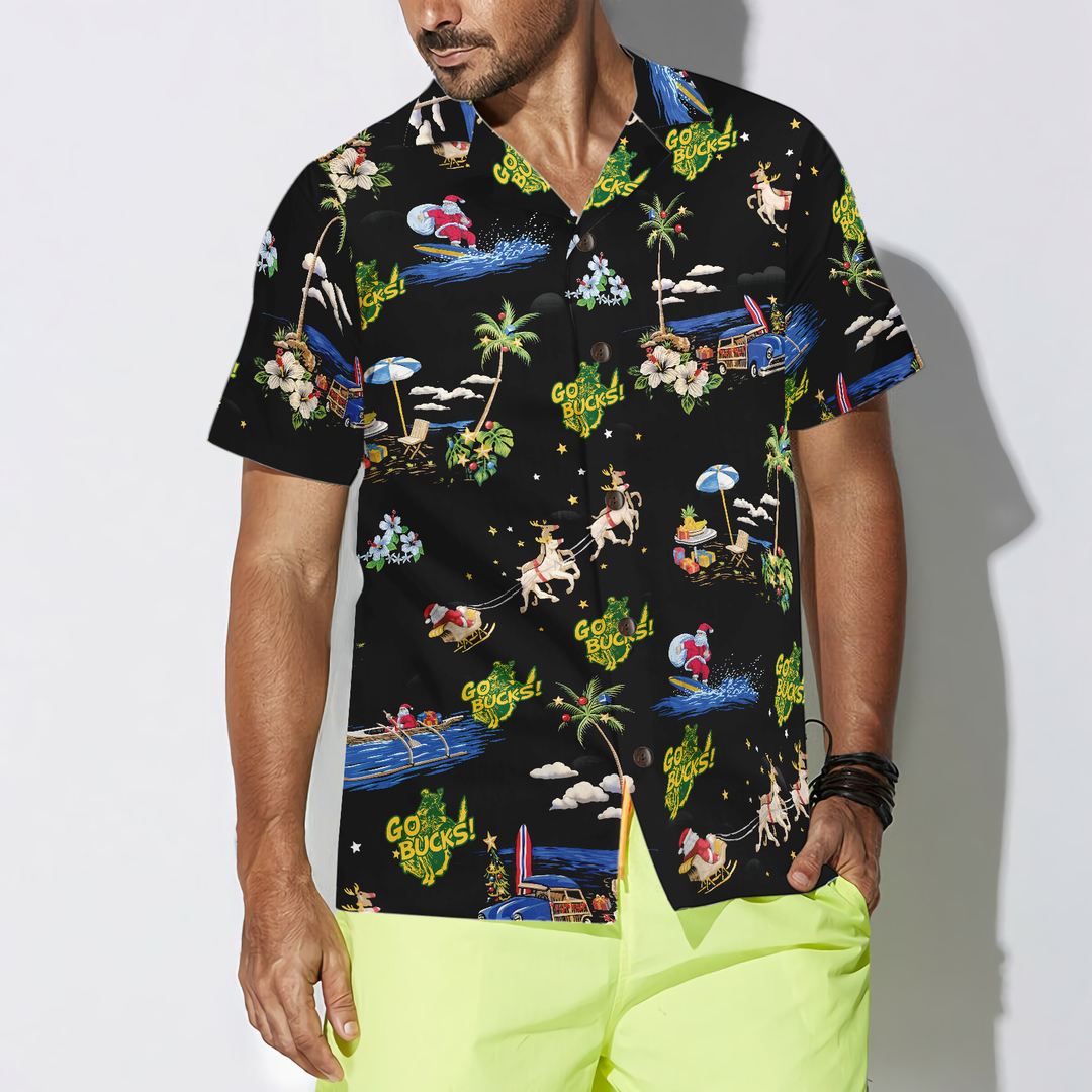 Lune London | Go Bucks Logo Christmas Hawaiian Shirt