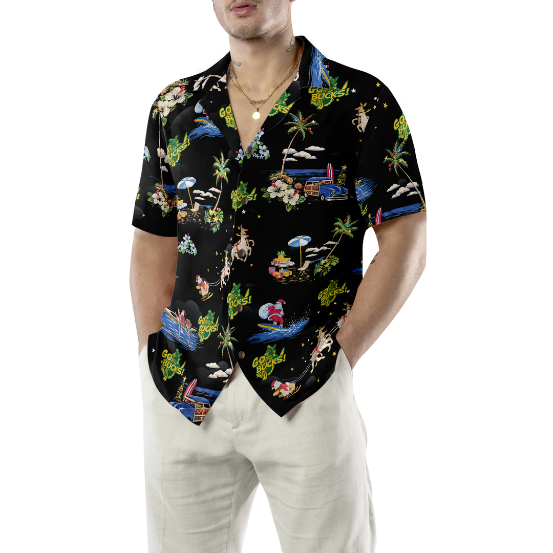 Lune London | Go Bucks Logo Christmas Hawaiian Shirt