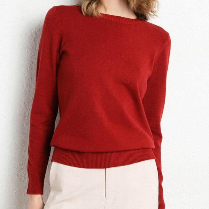 Amarae | Sweatshirt - Soft wool blend - round neck - long sleeves - comfortable fit
