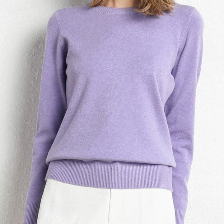 Amarae | Sweatshirt - Soft wool blend - round neck - long sleeves - comfortable fit