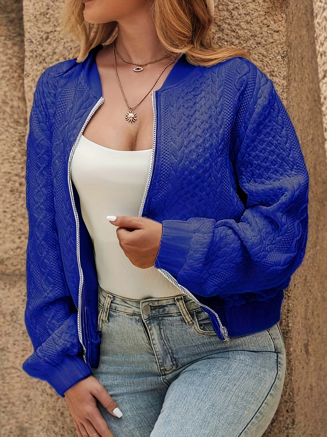 Lune London | Textured Bomber Jacket