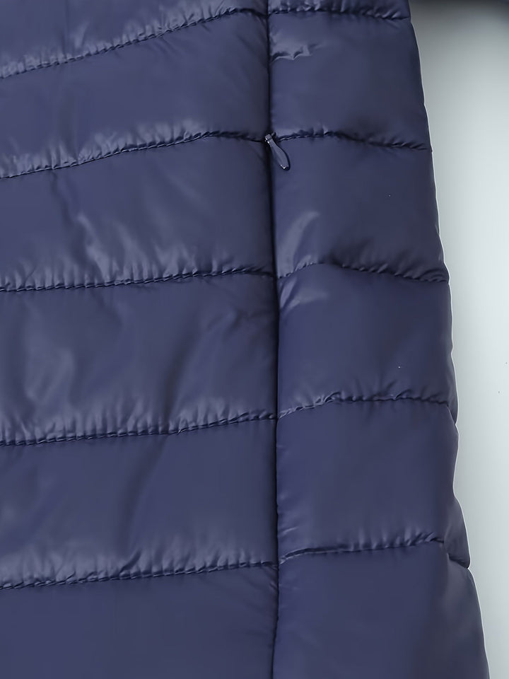 Amarae | Warm Puffy Jacket with Zipper and Faux Fur Lining
