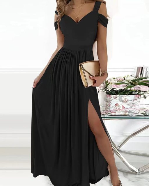 Lune London | Elegant Off-Shoulder Office Ladies Long Dress