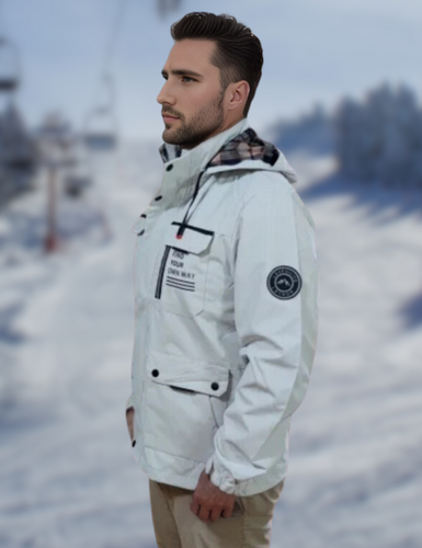 Amarae | Waterproof Outdoor Winter Jacket - Sporty Parka with Removable Hood and Multifunctional Pockets for Daily Life and Adventures