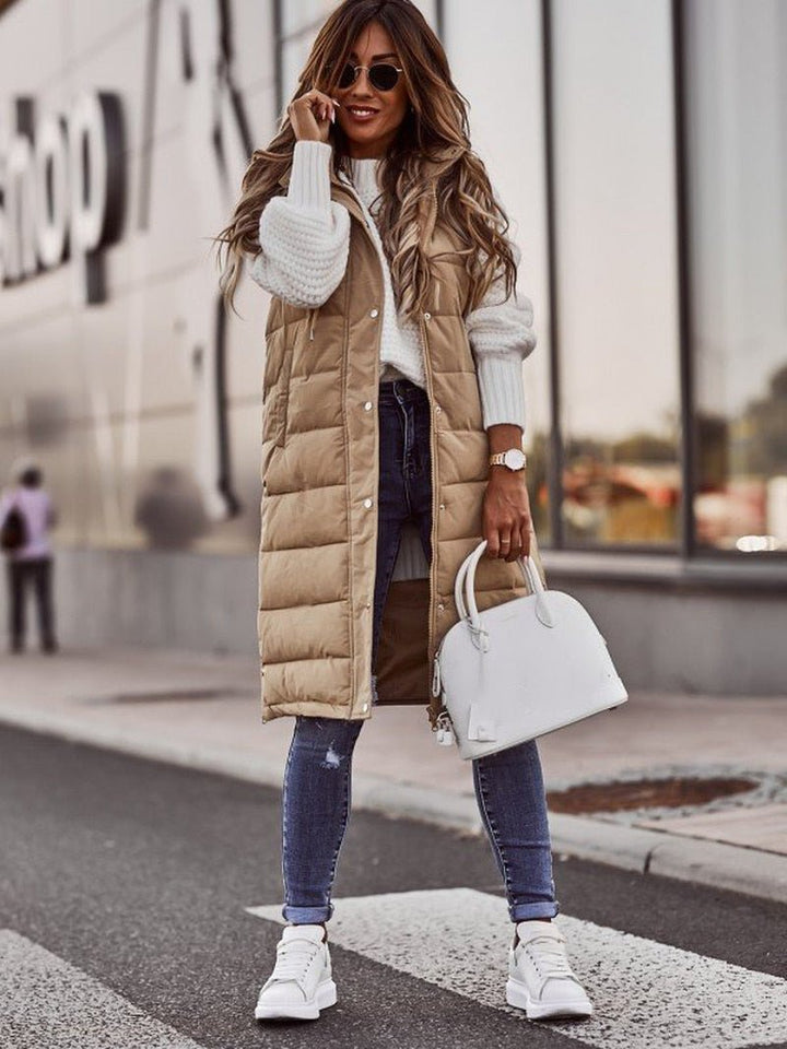 Amarae | Long Quilted Gilet for Women