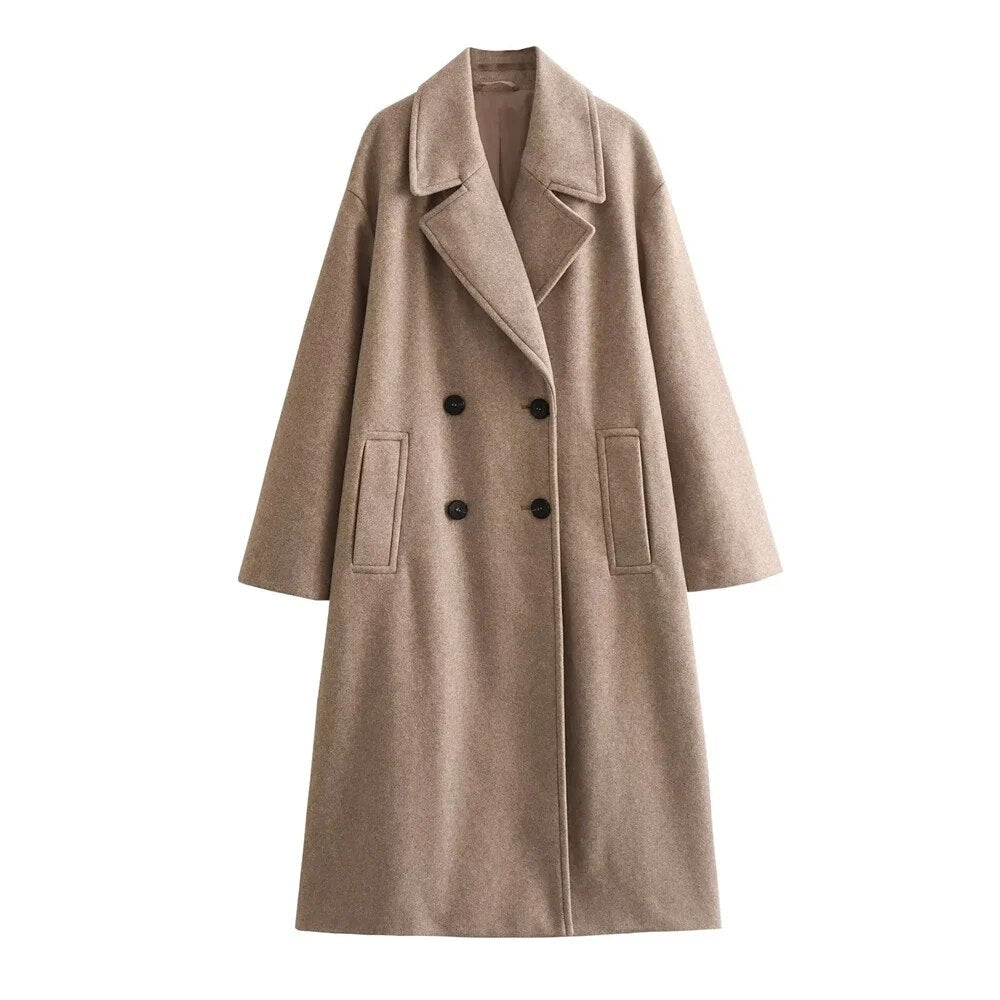 Lune London | Elegant long coat for women - Elegant design - Warm winter coat