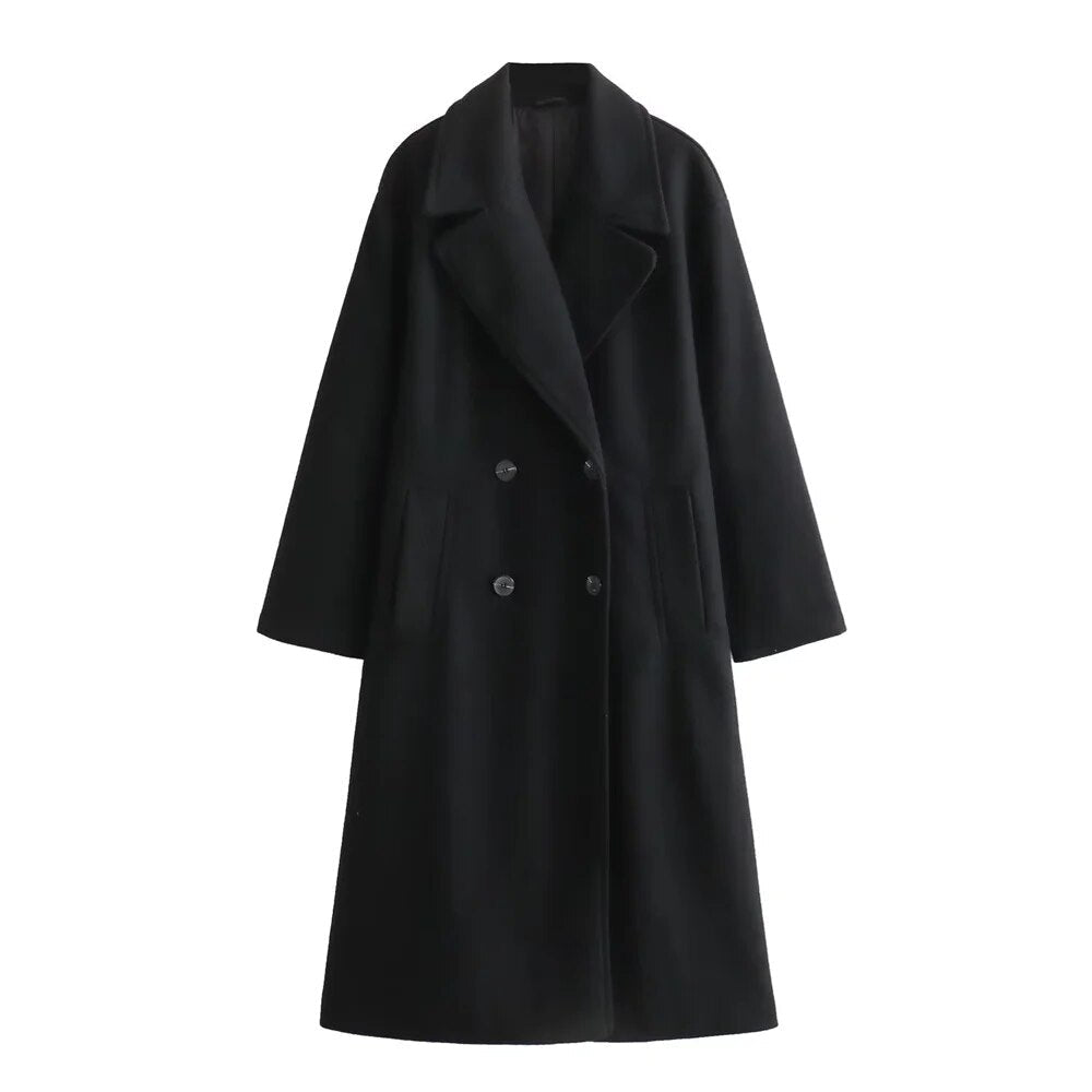 Lune London | Elegant long coat for women - Elegant design - Warm winter coat