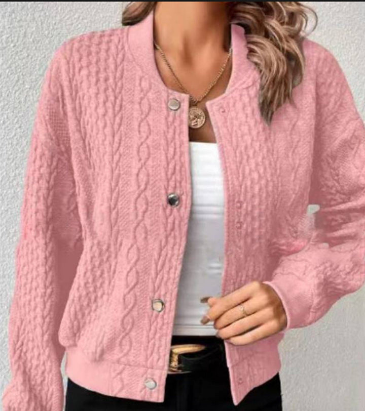 Lune London | Casual jacket with high collar in jacquard
